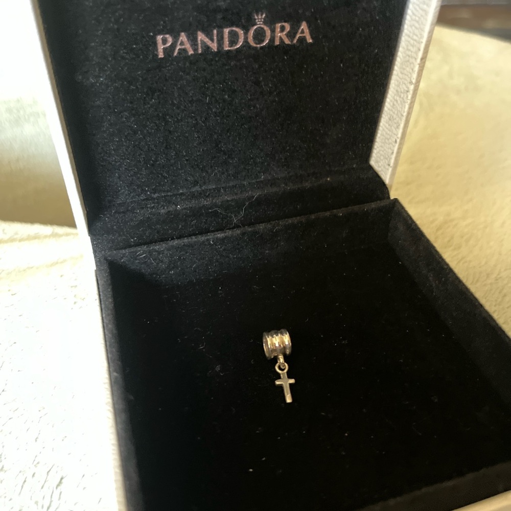 Pandora Silver Cross Dangle Charm